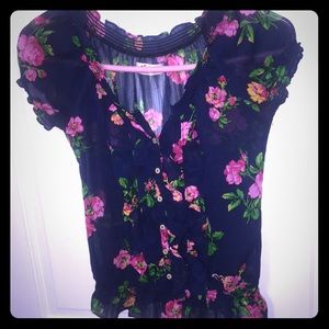 Hollister Floral Blouse